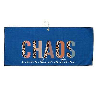 Chaos Coordinator Leopard Large Microfiber Waffle Golf Towel