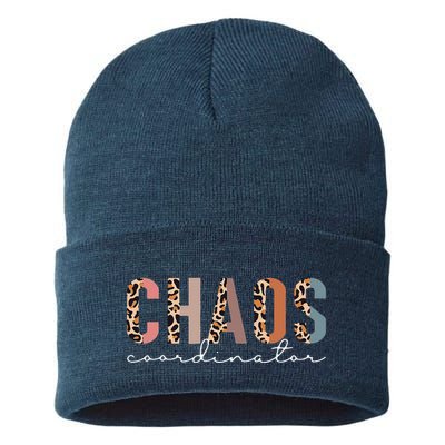 Chaos Coordinator Leopard Sustainable Knit Beanie