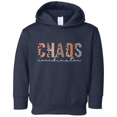 Chaos Coordinator Leopard Toddler Hoodie