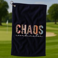 Chaos Coordinator Leopard Golf Towel