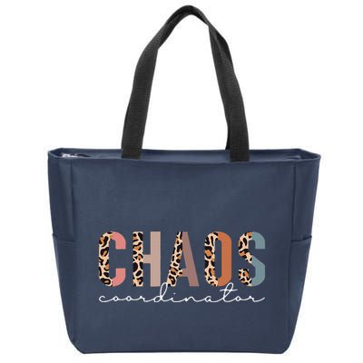 Chaos Coordinator Leopard Zip Tote Bag