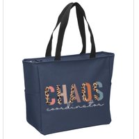 Chaos Coordinator Leopard Zip Tote Bag