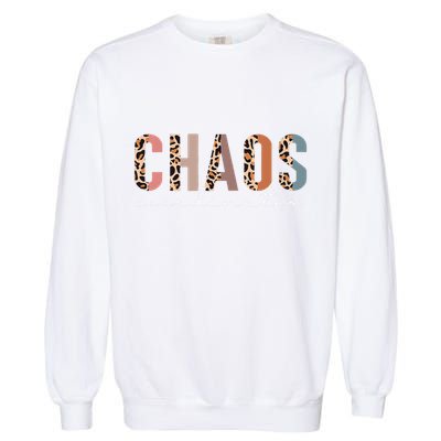 Chaos Coordinator Leopard Garment-Dyed Sweatshirt