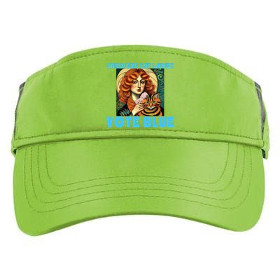 Childless Cat Ladies Vote Blue Adult Drive Performance Visor