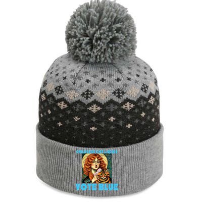 Childless Cat Ladies Vote Blue The Baniff Cuffed Pom Beanie