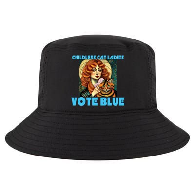 Childless Cat Ladies Vote Blue Cool Comfort Performance Bucket Hat