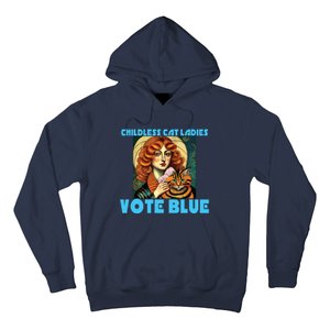 Childless Cat Ladies Vote Blue Hoodie