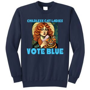 Childless Cat Ladies Vote Blue Sweatshirt