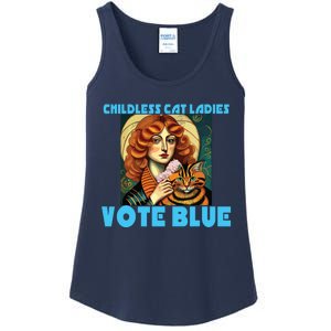 Childless Cat Ladies Vote Blue Ladies Essential Tank