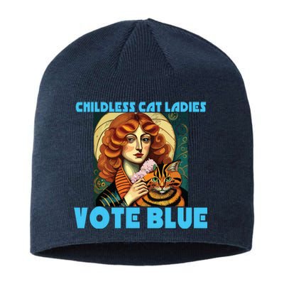 Childless Cat Ladies Vote Blue Sustainable Beanie