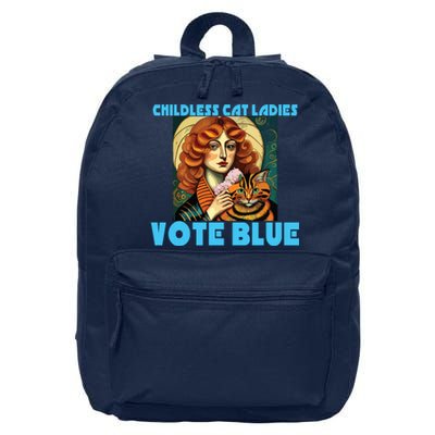 Childless Cat Ladies Vote Blue 16 in Basic Backpack