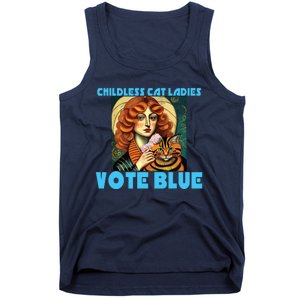 Childless Cat Ladies Vote Blue Tank Top