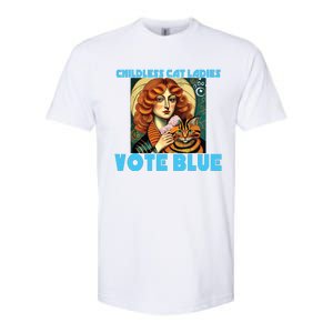 Childless Cat Ladies Vote Blue Softstyle CVC T-Shirt