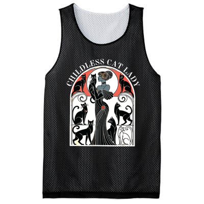 Childless Cat Ladies Cat Karma Retro Funny Mesh Reversible Basketball Jersey Tank