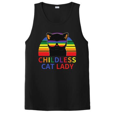 Childless Cat Lady Lgbt Flag Political Voting Election 2024 PosiCharge Competitor Tank