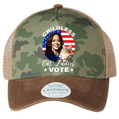 Childless Cat Ladies Vote Kamala Harris Usa Election 2024 Legacy Tie Dye Trucker Hat