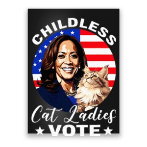 Childless Cat Ladies Vote Kamala Harris Usa Election 2024 Poster