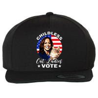 Childless Cat Ladies Vote Kamala Harris Usa Election 2024 Wool Snapback Cap