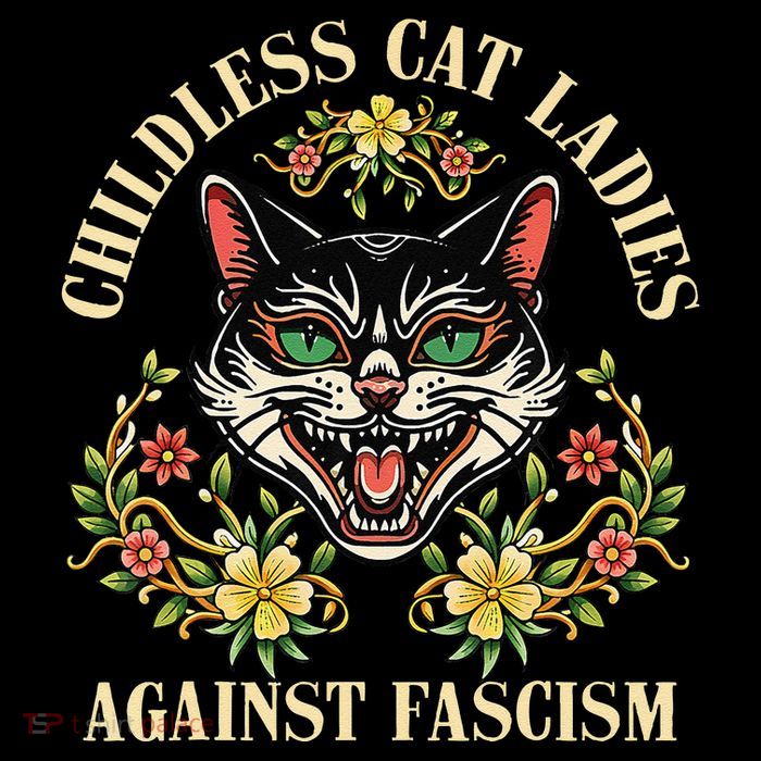 Childless Cat Ladies Against Fascism Impact Tech Backpack
