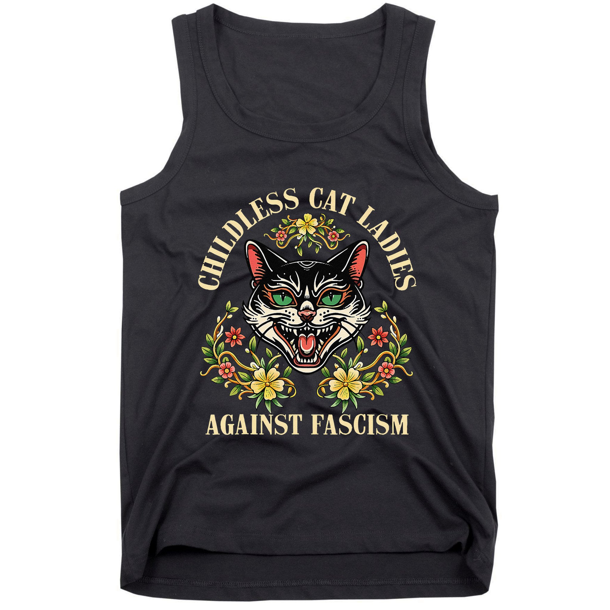 Childless Cat Ladies Against Fascism Tank Top