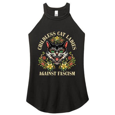 Childless Cat Ladies Against Fascism Women's Perfect Tri Rocker Tank