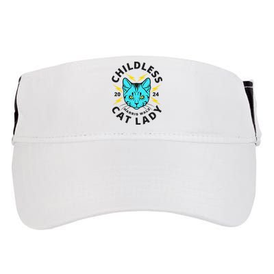 Childless Cat Lady Harris Walz 2024 Adult Drive Performance Visor