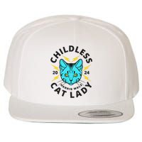 Childless Cat Lady Harris Walz 2024 Wool Snapback Cap