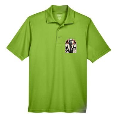 Childless Cat Ladies Cat Karma Retro Funny Men's Origin Performance Pique Polo