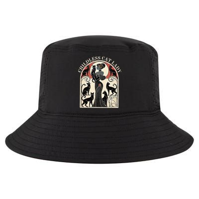 Childless Cat Ladies Cat Karma Retro Funny Cool Comfort Performance Bucket Hat