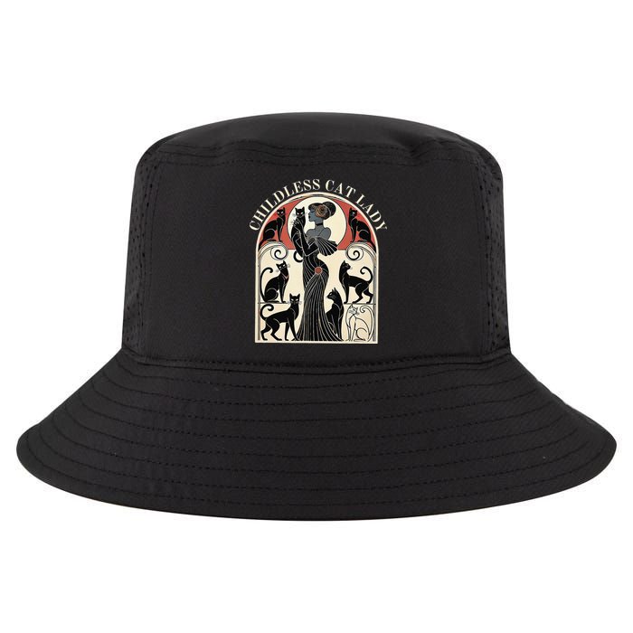 Childless Cat Ladies Cat Karma Retro Funny Cool Comfort Performance Bucket Hat