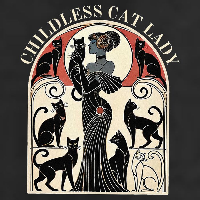 Childless Cat Ladies Cat Karma Retro Funny Cool Comfort Performance Bucket Hat