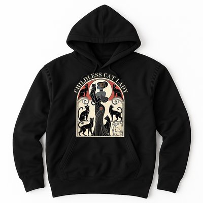 Childless Cat Ladies Cat Karma Retro Funny Hoodie