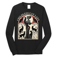 Childless Cat Ladies Cat Karma Retro Funny Long Sleeve Shirt
