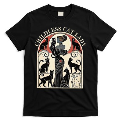 Childless Cat Ladies Cat Karma Retro Funny T-Shirt