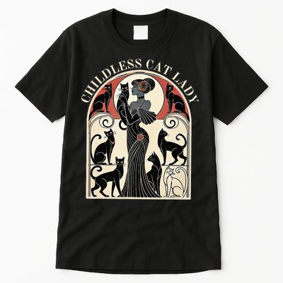 Childless Cat Ladies Cat Karma Retro Funny Tall T-Shirt