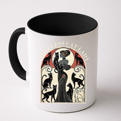 Childless Cat Ladies Cat Karma Retro Funny Mug