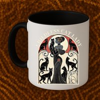 Childless Cat Ladies Cat Karma Retro Funny Mug