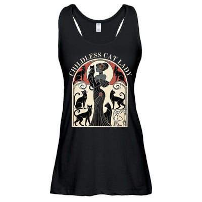 Childless Cat Ladies Cat Karma Retro Funny Ladies Essential Flowy Tank