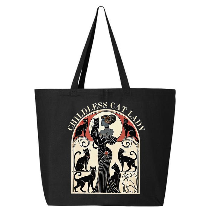 Childless Cat Ladies Cat Karma Retro Funny 25L Jumbo Tote