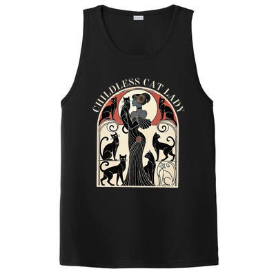 Childless Cat Ladies Cat Karma Retro Funny PosiCharge Competitor Tank