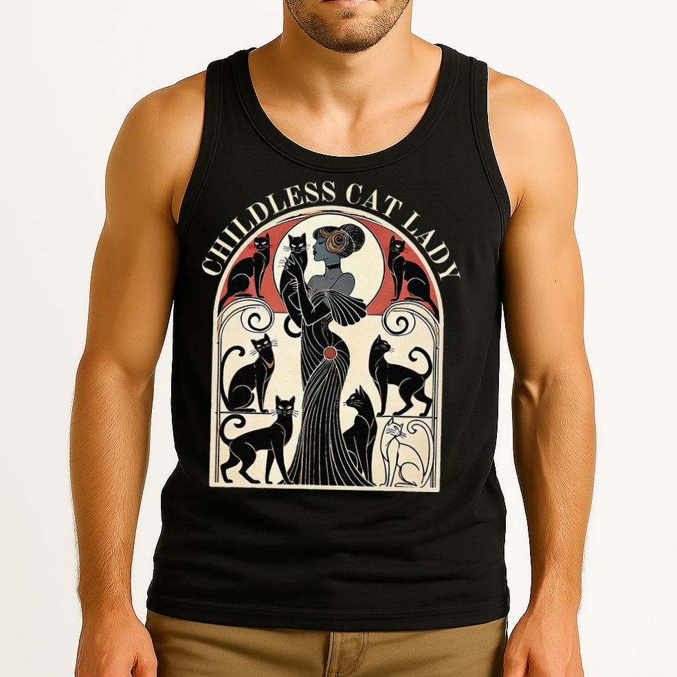Childless Cat Ladies Cat Karma Retro Funny Tank Top