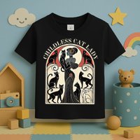 Childless Cat Ladies Cat Karma Retro Funny Toddler T-Shirt