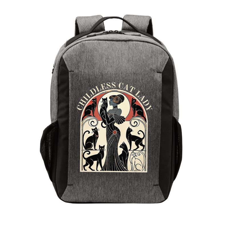 Childless Cat Ladies Cat Karma Retro Funny Vector Backpack
