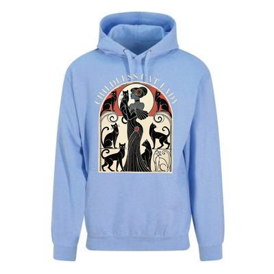 Childless Cat Ladies Cat Karma Retro Funny Unisex Surf Hoodie