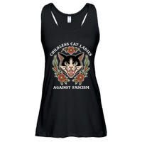 Childless Cat Ladies Against Fascism Funny Cat Feminist Ladies Essential Flowy Tank