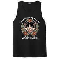 Childless Cat Ladies Against Fascism Funny Cat Feminist PosiCharge Competitor Tank