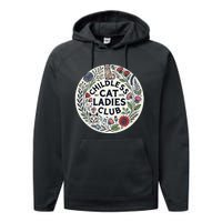 Childless Cat Ladies Club Illustration Cat Person Artwork Performance Fleece Hoodie