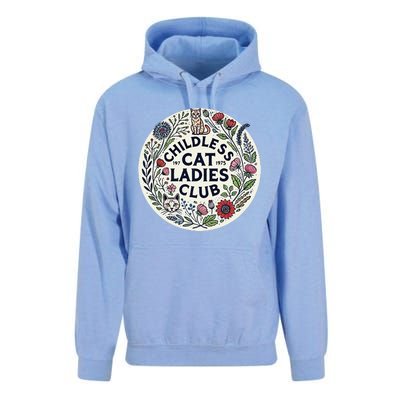 Childless Cat Ladies Club Illustration Cat Person Artwork Unisex Surf Hoodie