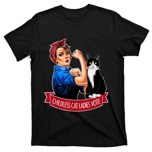 Childless Cat Ladies Vote Rosie The Riveter T-Shirt