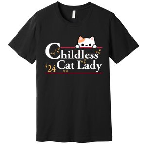 Childless Cat Lady For President Premium T-Shirt